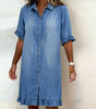 Vestito in denim con bottoni da donna | Ideale per tutti i giorni