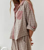 Ensemble Pyjama Pantalon Long en Polyester pour Femme