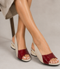 Sandali con tacco medio in pelle per donna | Ideali per l'estate