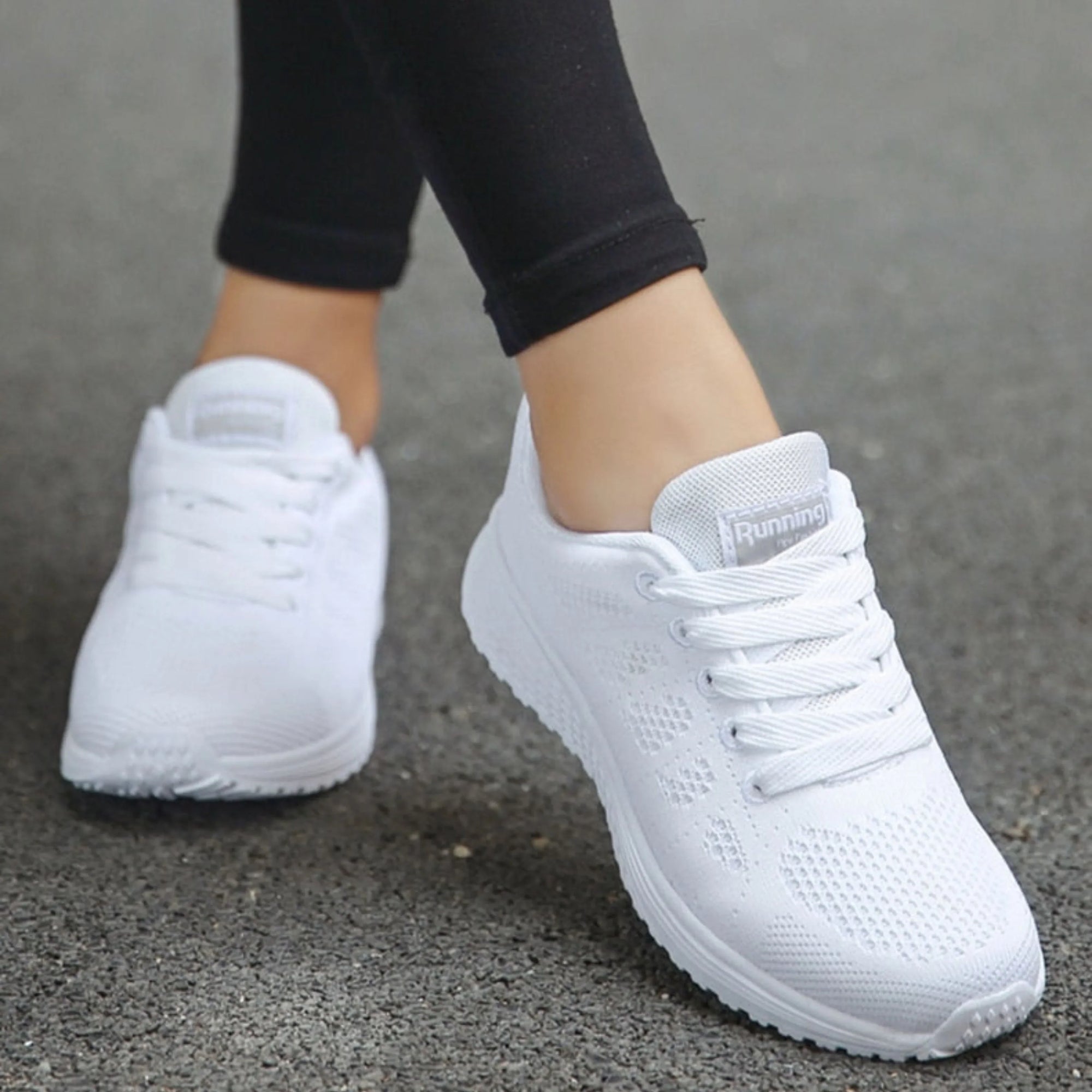 Canotta sportiva da corsa in mesh per donna