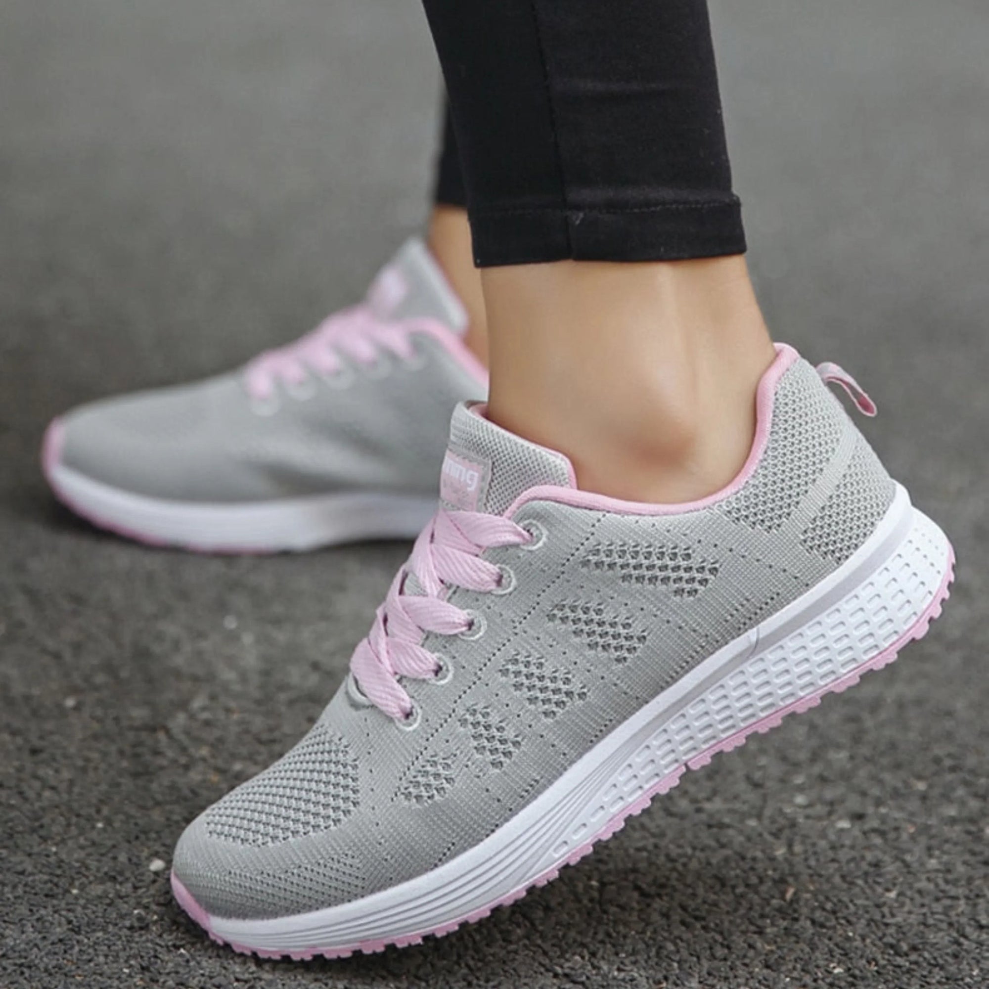 Canotta sportiva da corsa in mesh per donna