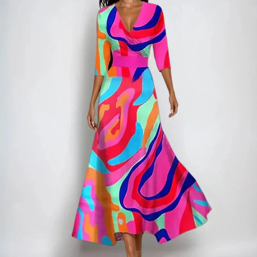 Robe Elégante à Imprimé Floral pour Femmes