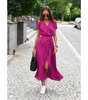 Vestito lungo con stampa floreale e taglio svasato da donna | Ideale per l'estate