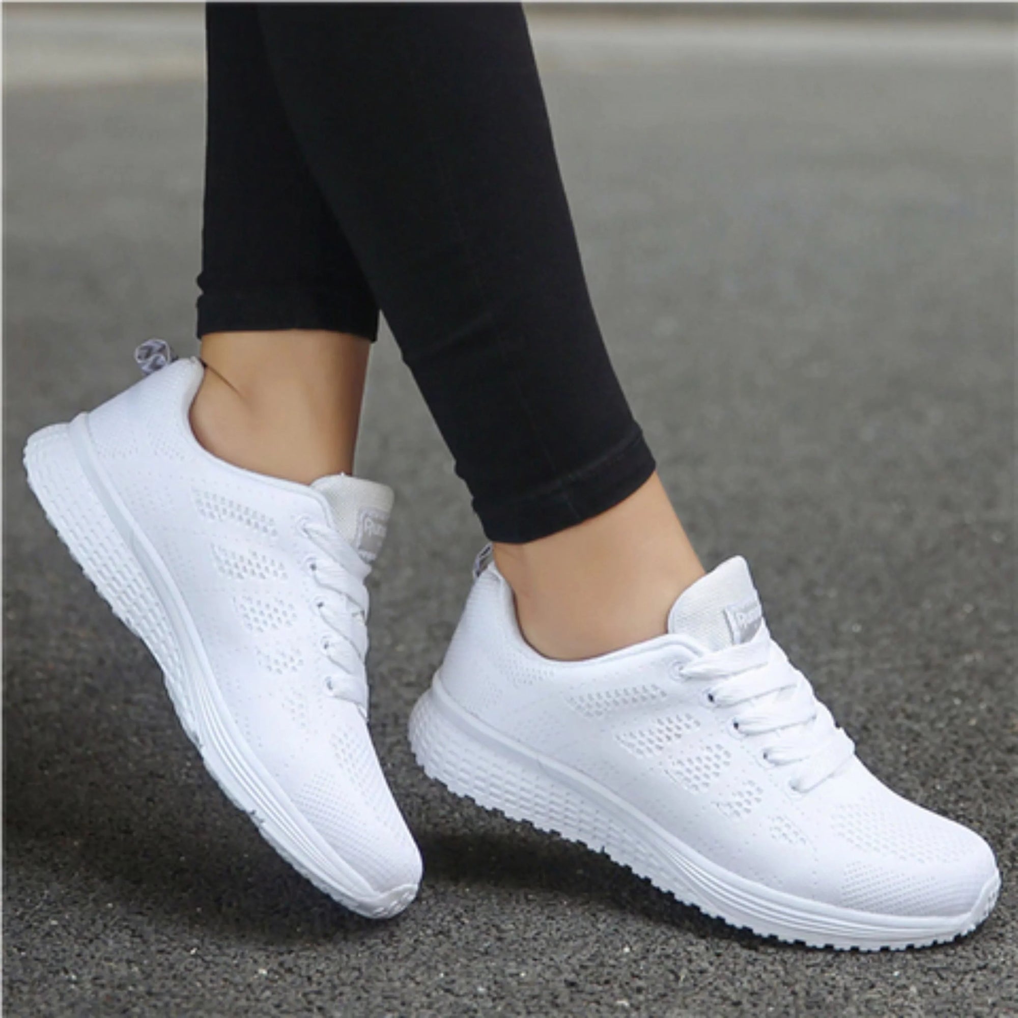 Canotta sportiva da corsa in mesh per donna
