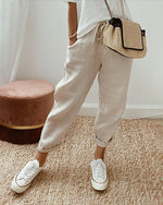 Pantaloni casual in lino da donna | Ideali per tutti i giorni