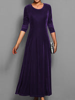 Robe Longue en Velours pour Femmes