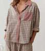 Ensemble Pyjama Pantalon Long en Polyester pour Femme