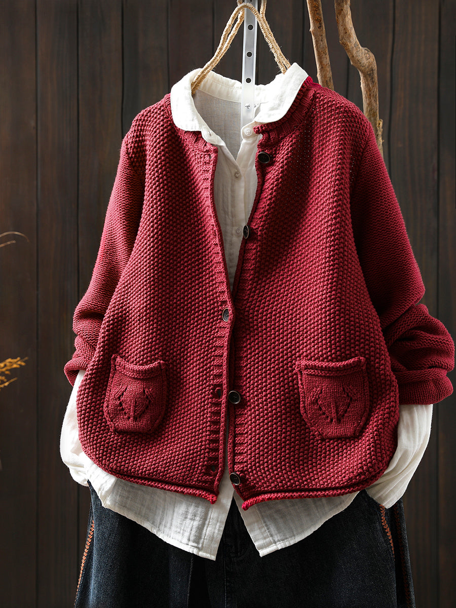 Pull à col rond et manches longues pour Femme