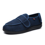Chausson donna comfort per piedi larghi con chiusura a strappo in maglia