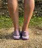 Sneaker comoda e leggera senza lacci in maglia per donna