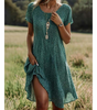 Vestito Estivo Midi con Stampa Geometrica da Donna | Ideale per le Vacanze