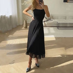 Robe Midi pour Femmes à Encolure Carrée