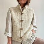 Gilet senza maniche con collo alto in maglia per donna