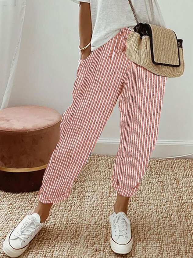 Pantaloni casual in lino da donna | Ideali per tutti i giorni