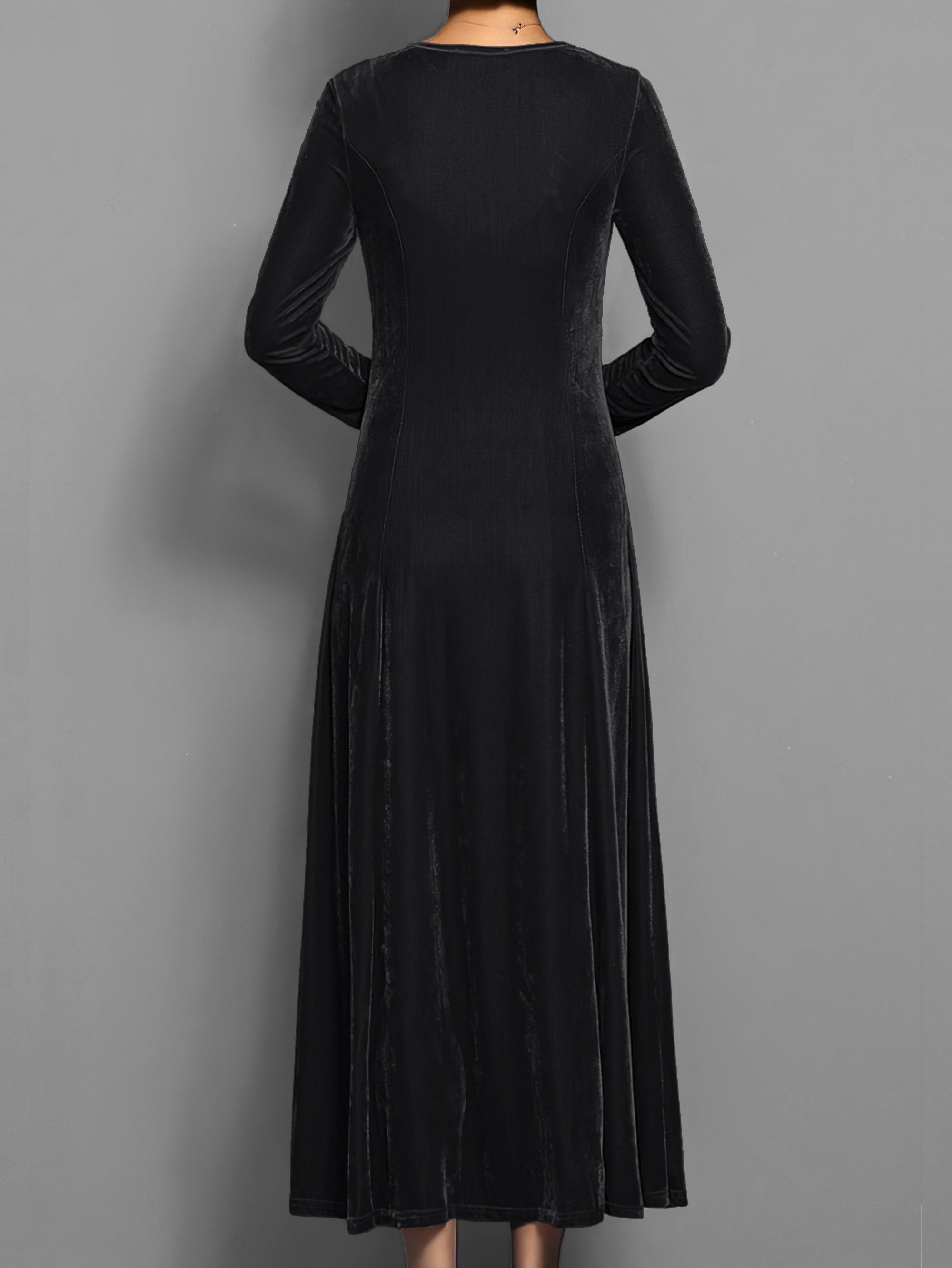 Robe Longue en Velours pour Femmes