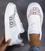 Sneakers in pizzo floreale con lacci da donna