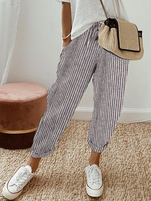 Pantaloni casual in lino da donna | Ideali per tutti i giorni