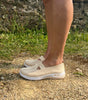 Sneaker comoda e leggera senza lacci in maglia per donna
