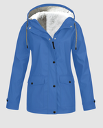 Parka oversize con cappuccio e pelliccia ecologica da donna