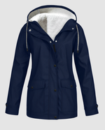 Parka oversize con cappuccio e pelliccia ecologica da donna