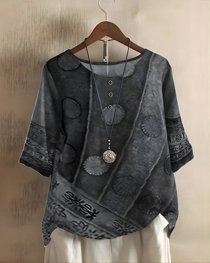 Top donna tunica con stampa geometrica | Ideale per tutti i giorni