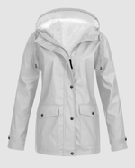 Parka oversize con cappuccio e pelliccia ecologica da donna