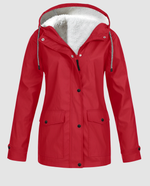 Parka oversize con cappuccio e pelliccia ecologica da donna
