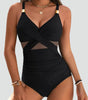 Costume da bagno intero modellante da donna con rete | Ideale per l'estate