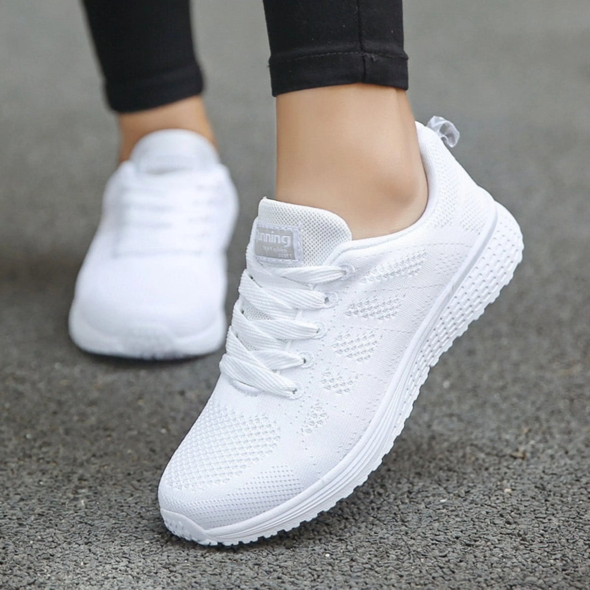 Canotta sportiva da corsa in mesh per donna