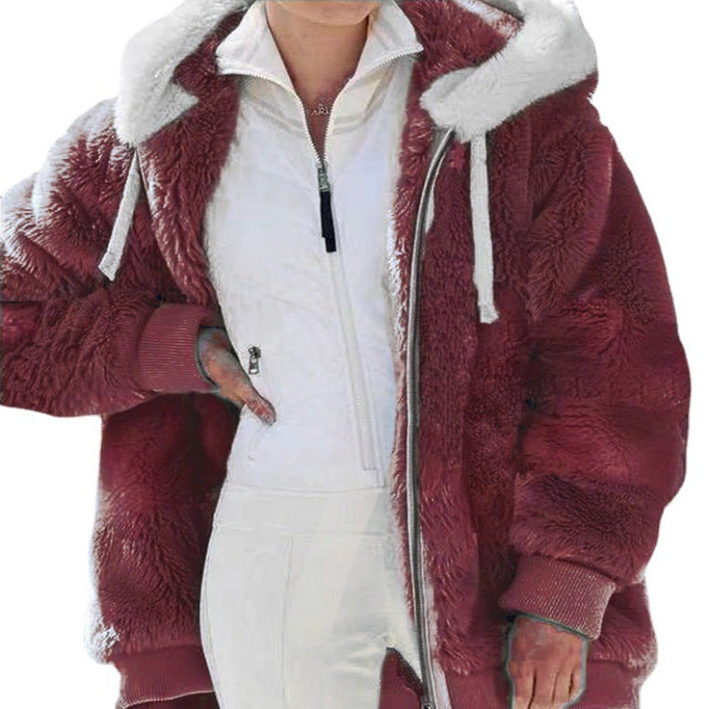 Felpa oversize con cappuccio da donna