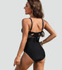 Costume da bagno intero modellante da donna con rete | Ideale per l'estate
