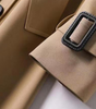 Trench coat lungo in cotone per donna