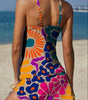 Tankini stampato grafico e pantaloncini per donna