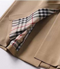 Trench coat lungo in cotone per donna