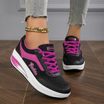Scarpe con Zeppa Confortevoli in Finta Pelle per Donna