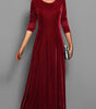 Robe Longue en Velours pour Femmes