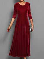 Robe Longue en Velours pour Femmes