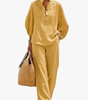 Completo casual da donna con pantaloni larghi | Ideale per l'estate