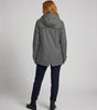 Parka oversize con cappuccio e pelliccia ecologica da donna