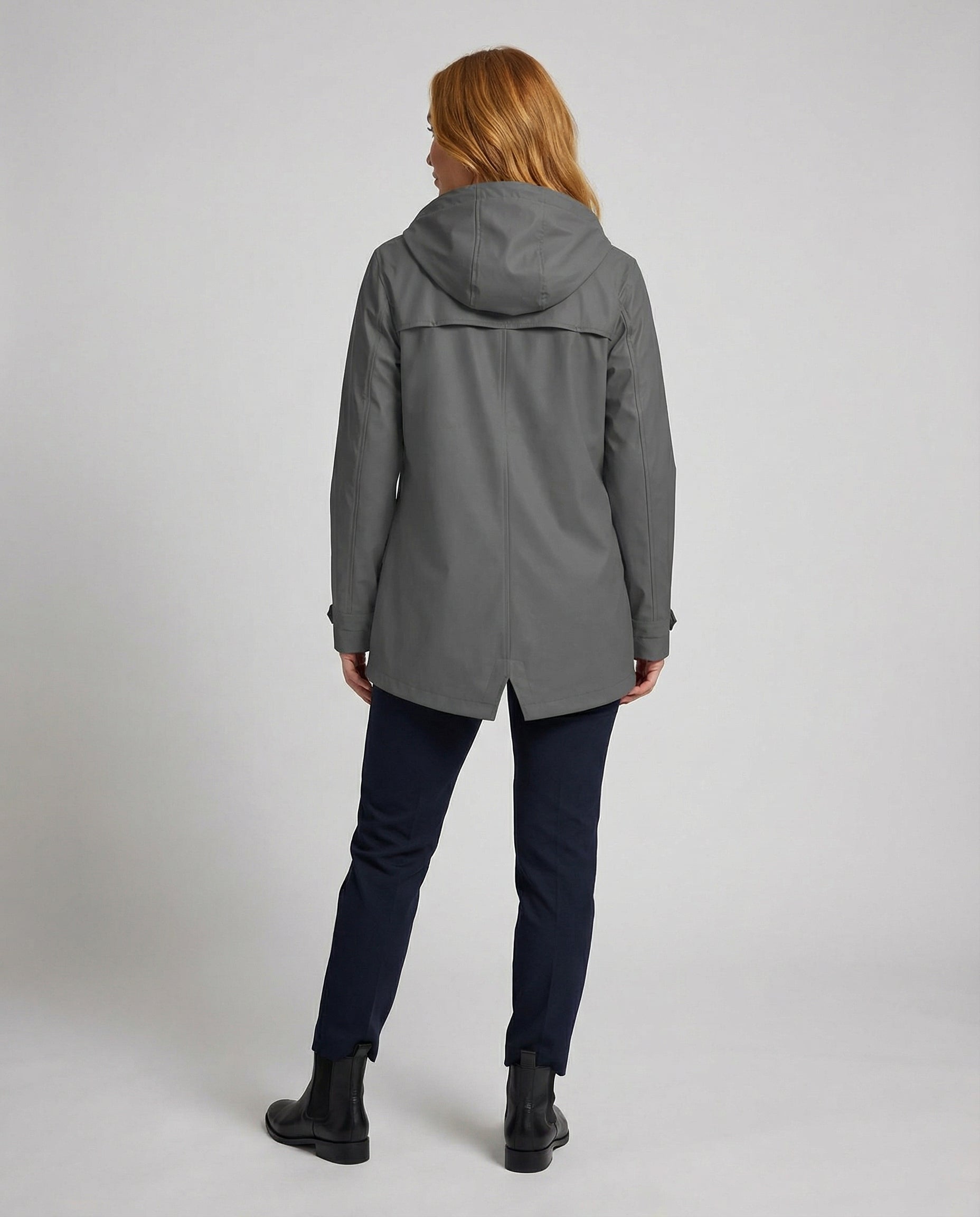 Parka oversize con cappuccio e pelliccia ecologica da donna
