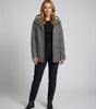 Parka oversize con cappuccio e pelliccia ecologica da donna