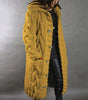 Gilet lungo con cappuccio in maglia grossa da donna