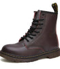 Stivali Martin con lacci in pelle da donna