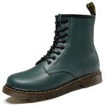Stivali Martin con lacci in pelle da donna