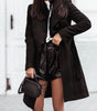 Manteau long femme avec ceinture
