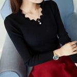 Pullover en Viscose à Col Rond pour Femme