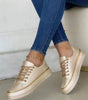 Sneakers con Dettaglio Dorato da Donna | Ideali per l'Uso Quotidiano