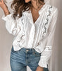 Blusa a maniche lunghe con chiusura a bottoni da donna | Ideale per l'uso quotidiano