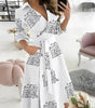 Abito midi elegante con maniche lunghe da donna | Ideale per occasioni speciali