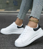 Sneaker Confort con Suola Spessa in Pelle Sintetica per Donna